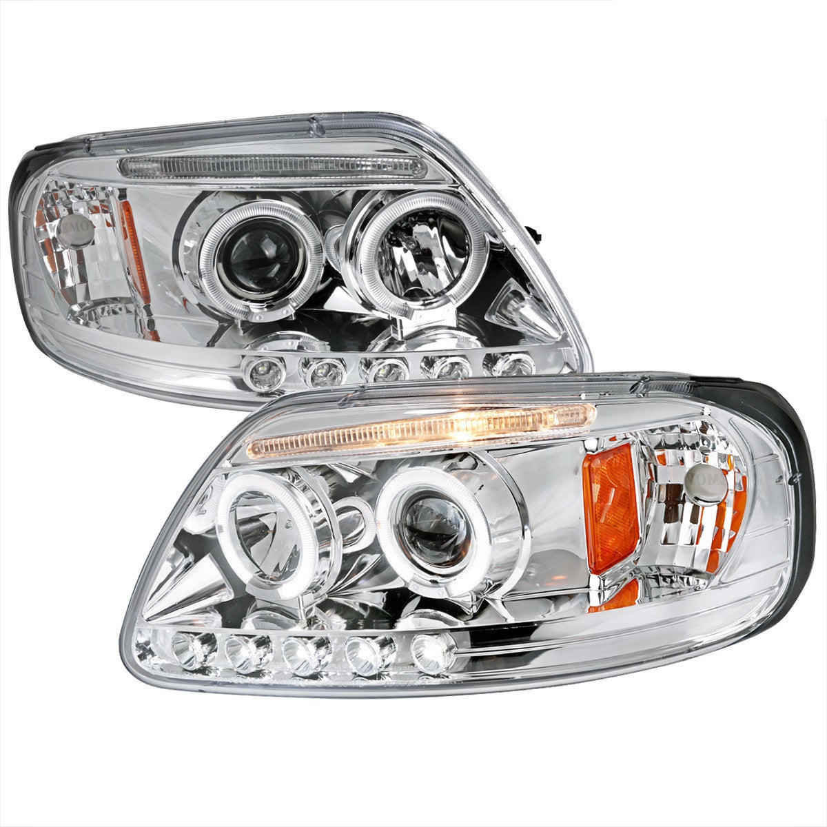 Spec-D 97-04 Ford Expedition F150 Projector Headlights Chrome