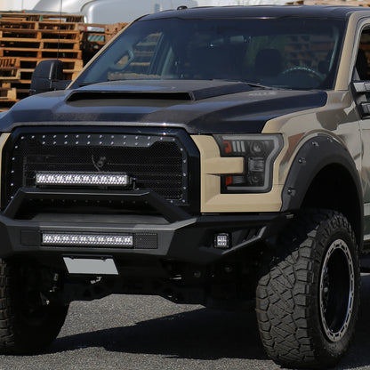 Spec-D 15-17 F-150 Headlights LED Bar Projector Black/Smoked