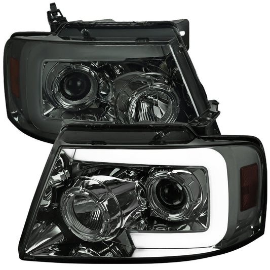 Spec-D 04-08 Ford F-150 Projector Headlights Switchback SEQ Chrome