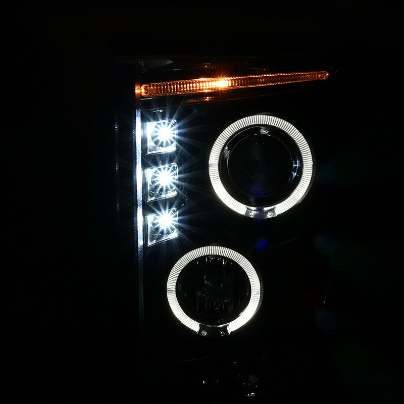Spec-D 08-10 F250 F350 F450 Super Duty Headlights Black/Smoked