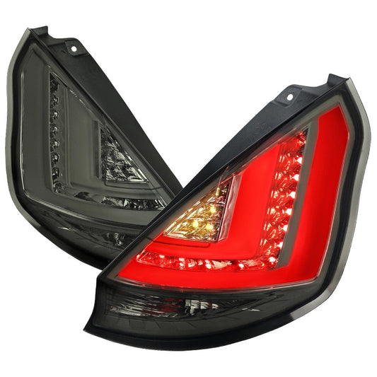 Spec-D 11-13 Ford Fiesta Hatchback LED Tail Lights Smoked