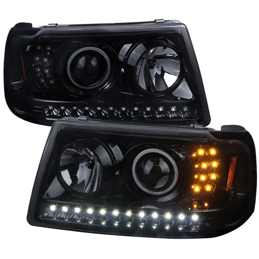 Spec-D 01-11 Ford Ranger Projector Headlights Black Smoked