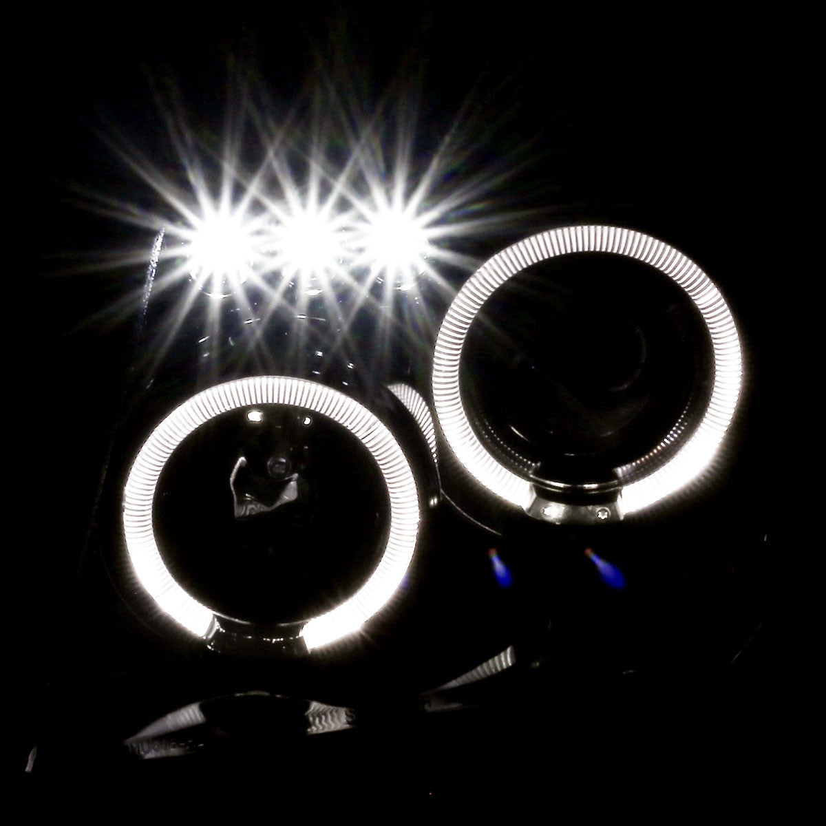 Spec-D 05-07 Frontier Pathfinder Projector Headlights Black