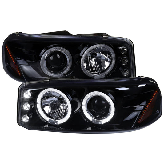 Spec-D 00-06 GMC Yukon Denali Headlights Halo Projector Smoked