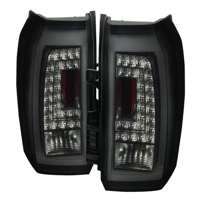 Spec-D 15-20 GMC Yukon Denali SLE/SLT Black Tail Lights Smoked Lens