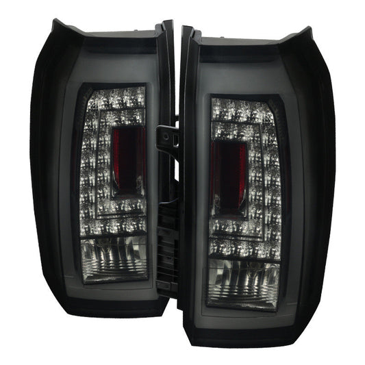Spec-D 15-20 GMC Yukon Denali SLE/SLT Black Tail Lights Smoked Lens