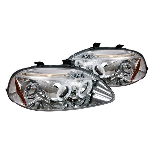 Spec-D 96-98 Honda Civic Projector Halo Headlights Chrome/Clear