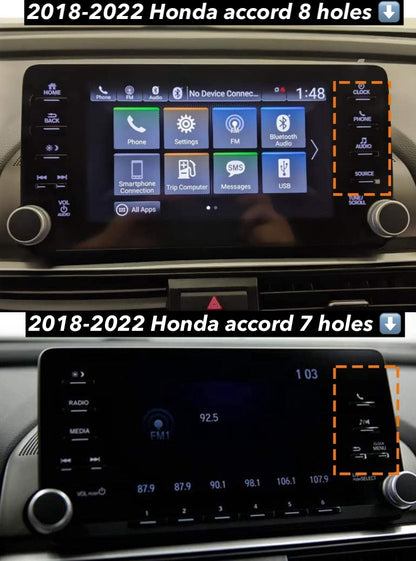Tempered Glass 9H Screen Protector For Honda Accord 10th Gen, 11th Gen, & Civic 11th Gen
