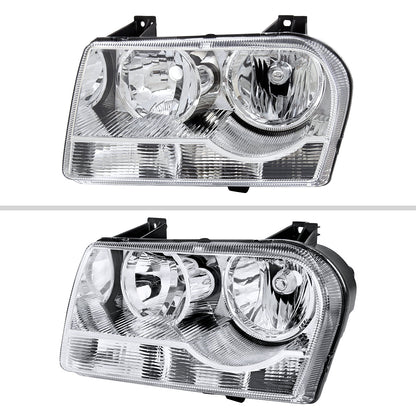 Spec-D 05-10 Chrysler 300 OEM Style Headlights Chrome/Clear