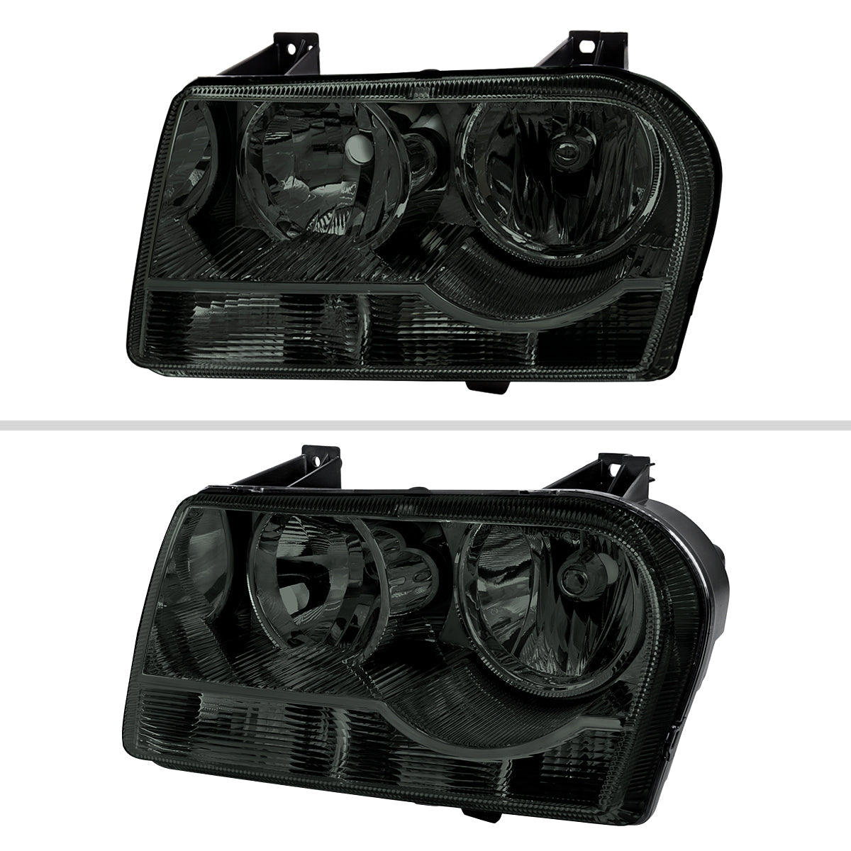 Spec-D 05-10 Chrysler 300 OE Style Chrome w Smoked Lens Headlights