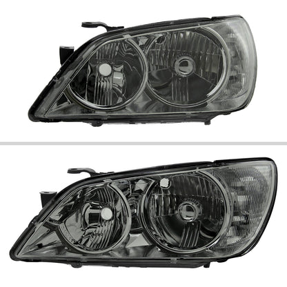 Spec-D 01-05 Lexus IS300 Crystal Headlights OEM Style Chrome/Smoked