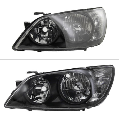 Spec-D 01-05 Lexus IS300 Crystal Headlights OEM Style Black