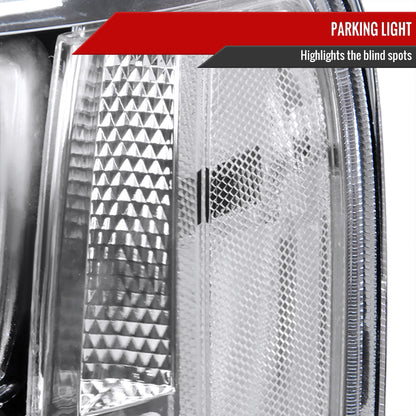 Spec-D 07-14 GMC Sierra Denali Headlights OEM Style Reflector Chrome