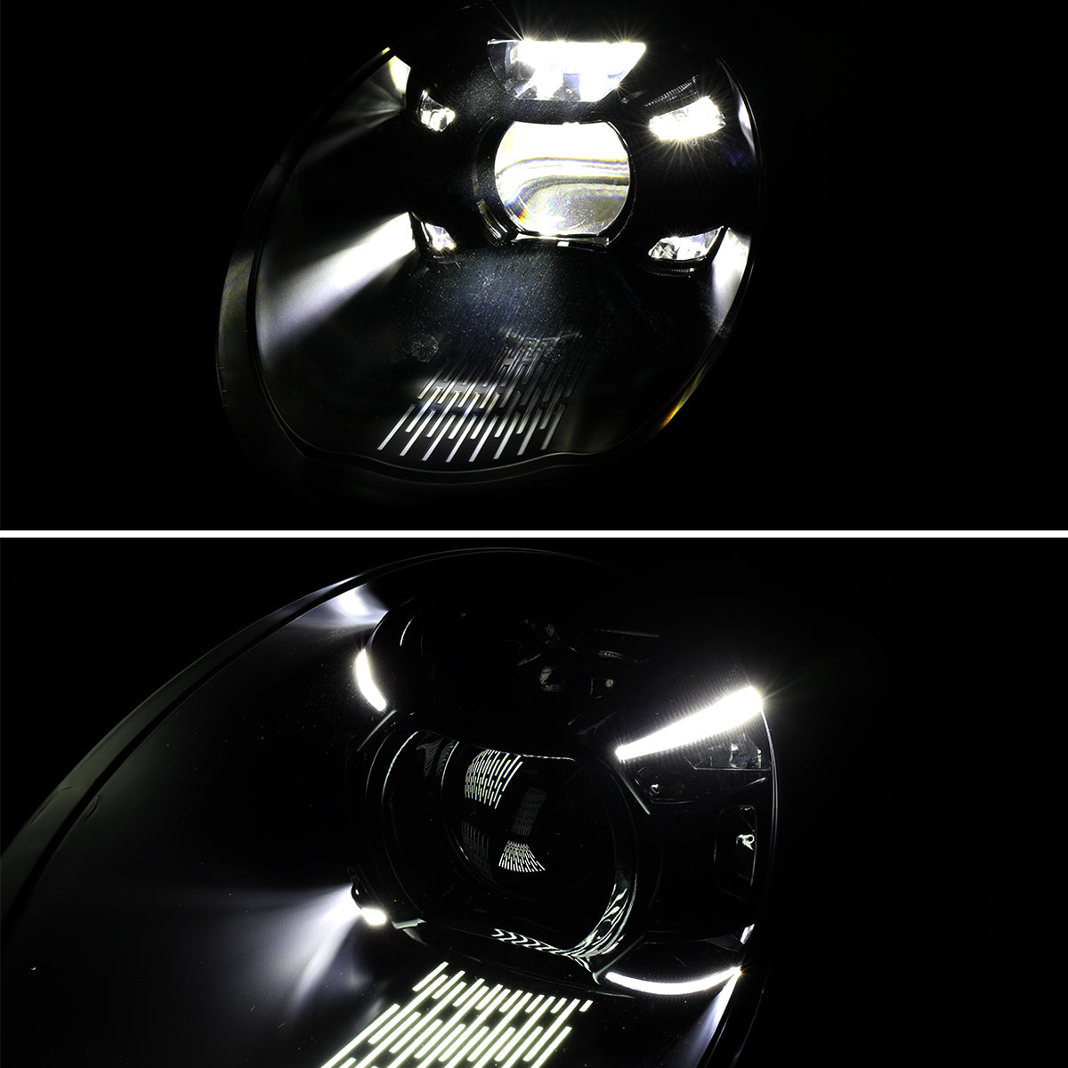 Spec-D 05-08 Porsche 911 997.1 LED Projector Headlights Black