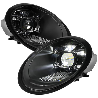 Spec-D 05-08 Porsche 911 997.1 LED Projector Headlights Black