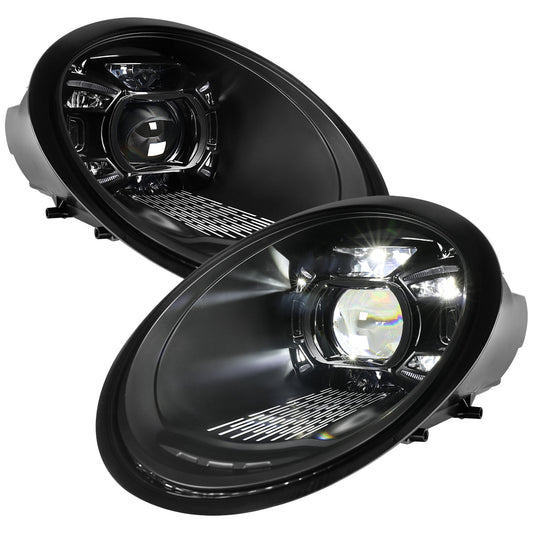 Spec-D 05-08 Porsche 911 997.1 LED Projector Headlights Black