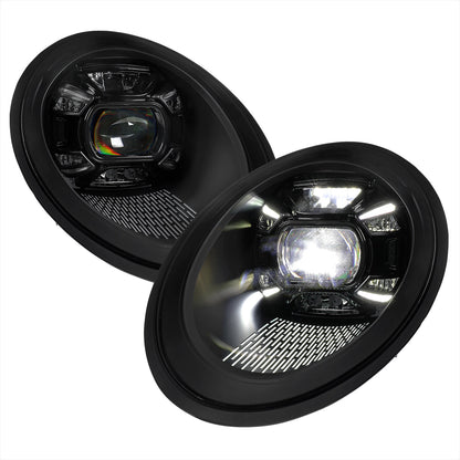 Spec-D 12-2018 Porsche 911 991 LED Projector Headlights Black