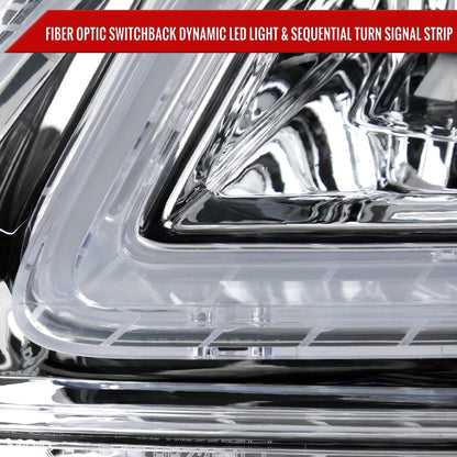 Spec-D 08-11 Benz W204 C-Class Sequential LED Headlights Chrome