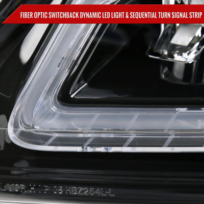 Spec-D 08-14 Mercedes C-Class W204 Headlights Sequential Black/Clear