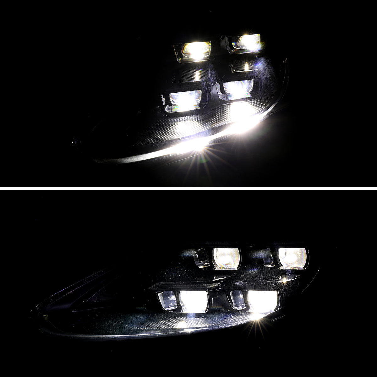 Spec-D 18-23 Porsche Cayenne Headlights Matrix Style Dynamic Black