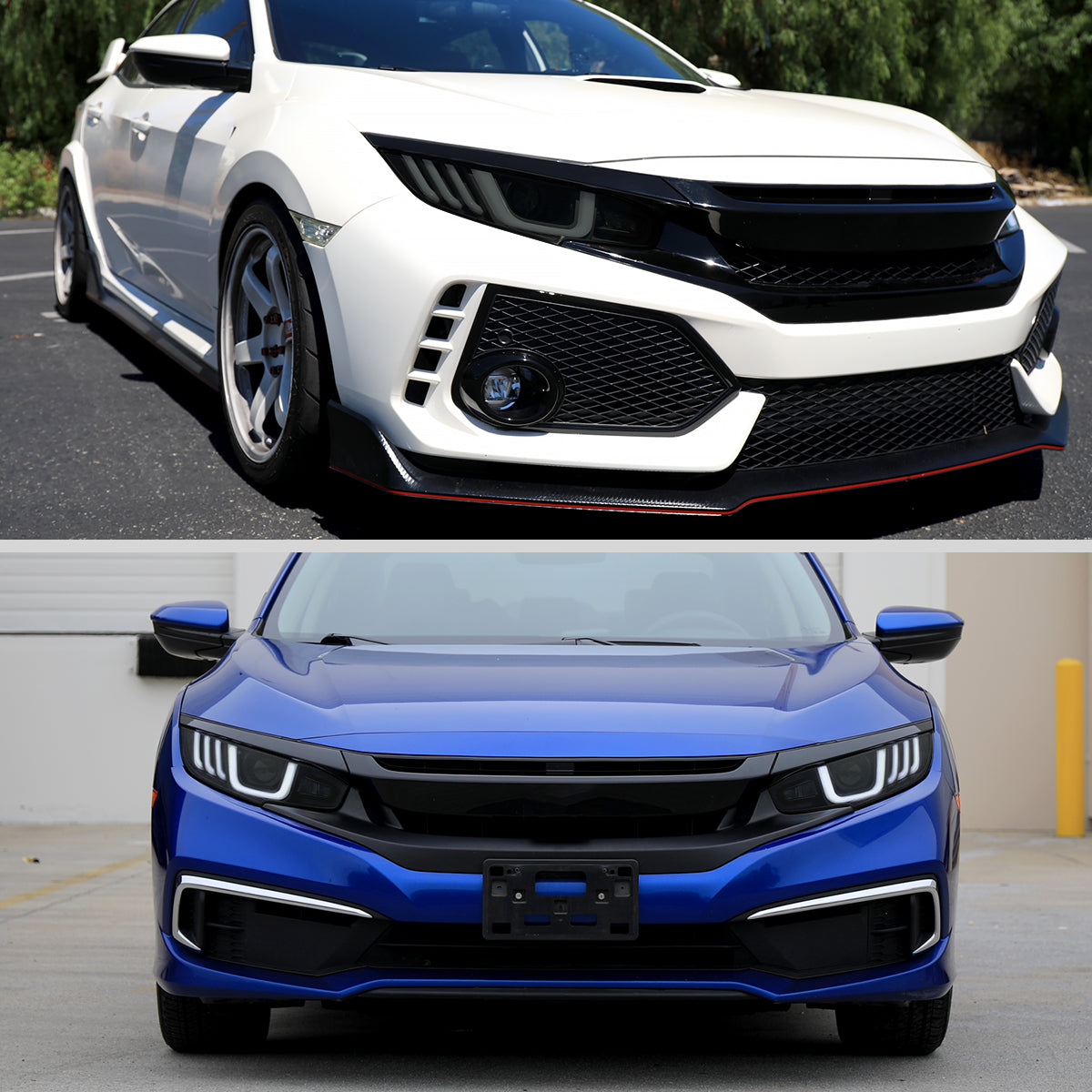 Spec-D 16-21 Honda Civic Headlights SEQ LED Black/Smoked