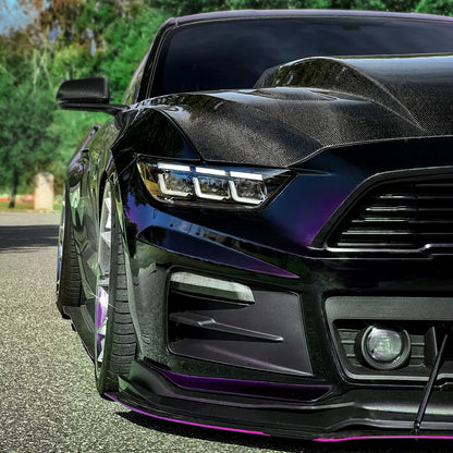 Spec-D 15-17 Mustang Headlights Sequential Start-Up Animation Black