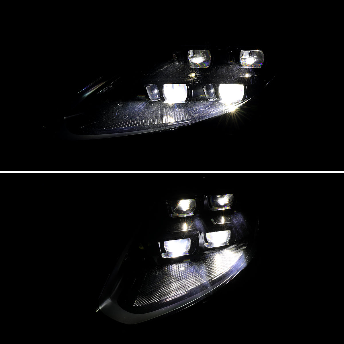 Spec-D 14-16 Porsche Panamera 970 Matrix Style Headlights non HID Blk