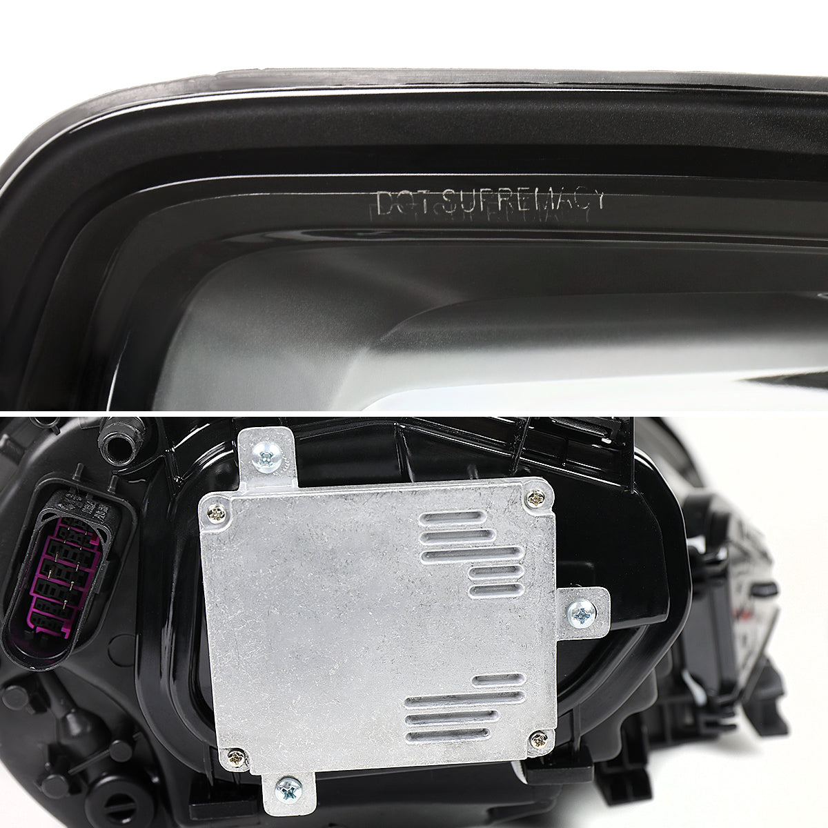 Spec-D 14-16 Porsche Panamera 970 Matrix Style Headlights for HID Blk