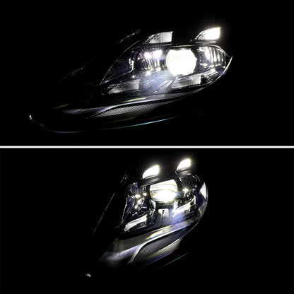 Spec-D 17-22 Porsche Panamera Headlights Matrix Style Projector Black