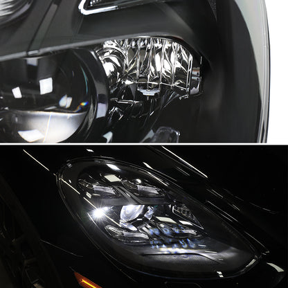 Spec-D 17-22 Porsche Panamera Headlights Matrix Style Projector Black