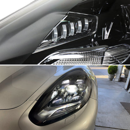 Spec-D 17-22 Porsche Panamera Headlights Matrix Style Projector Black