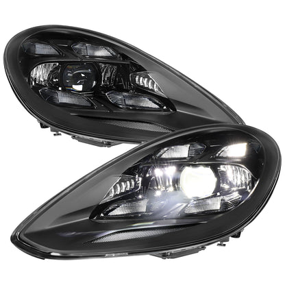 Spec-D 17-22 Porsche Panamera Headlights Matrix Style Projector Black