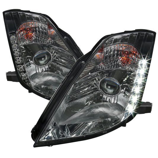 Spec-D 03-05 350Z Projector Headlights Factory HID Chrome/Smoked