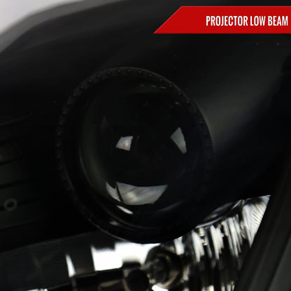 Spec-D 03-05 350Z SEQ Projector Headlights Black w/ Smoked Lens