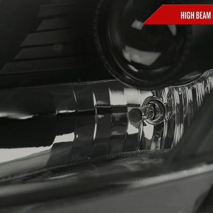 Spec-D 03-05 350Z SEQ Projector Headlights Black w/ Smoked Lens