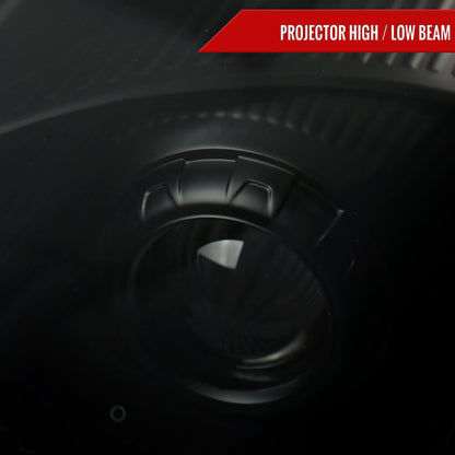 Spec-D 06-09 350Z LED Projector Headlights Black/Smoked Lens
