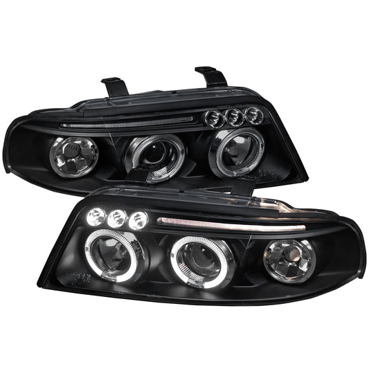 Spec-D 99-01 Audi A4/S4 Dual Halo Projector Headlights Black
