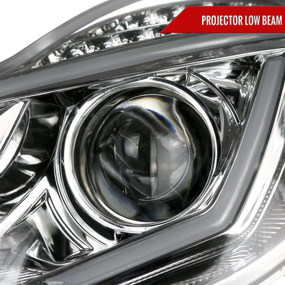 Spec-D 01-07 Mercedes C-Class W203 Projector Headlights LED Bar.