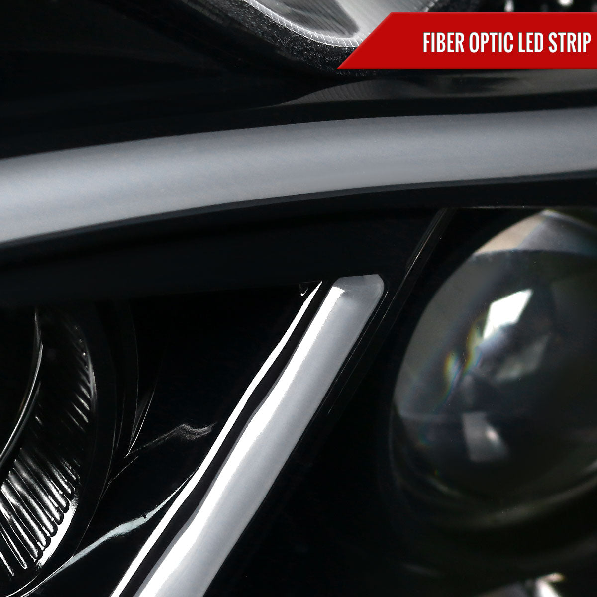 Spec-D 01-07 Benz W203 C-Class 4DR Projector Headlights LED Bar