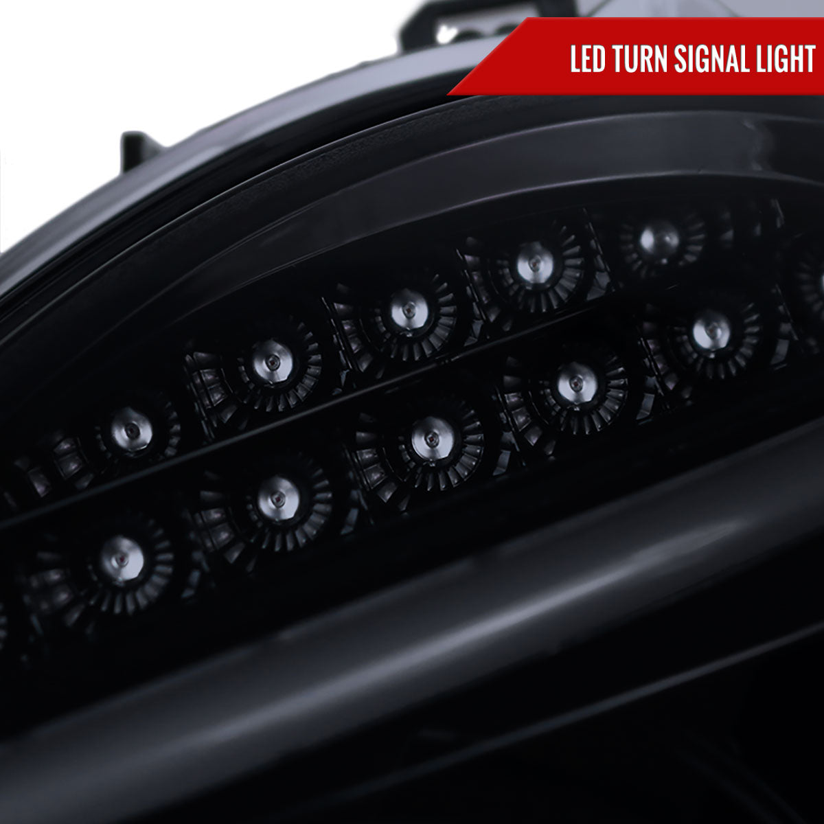 Spec-D 01-07 Benz W203 C Class 4DR LED Bar Headlights Black/Smoked