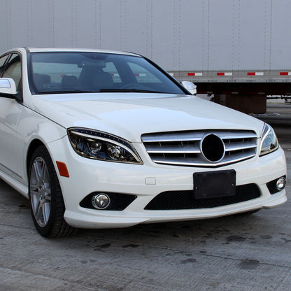 Spec-D 08-11 Benz W204 C Class Pro Headlights Light Bar Black