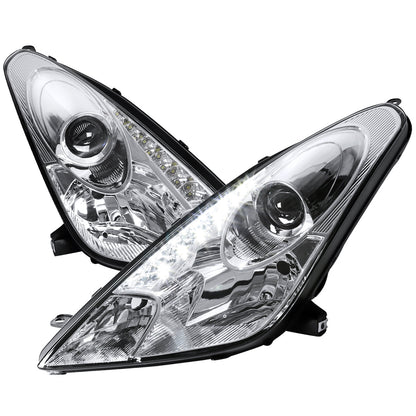 Spec-D 00-05 Toyota Celica Projector Headlights LED Chrome