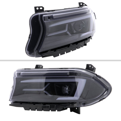 Spec-D 15-23 Dodge Charger Sequential Headlights Chrome/Smoked