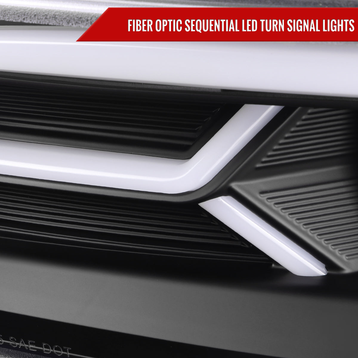 Spec-D 15-23 Dodge Charger Headlights LED Strip Sequential Black