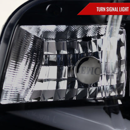 Spec-D 10-13 Chevy Camaro LED Bar Projector Headlights GL BlackSmoked
