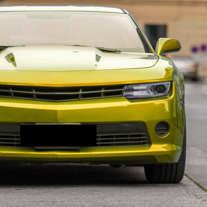 Spec-D 14-15 Chevy Camaro Projector Headlights SEQ LED Strip Chrome