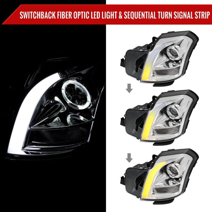 Spec-D 03-07 Cadillac CTS Headlights Halo Projector Sequential Smoked