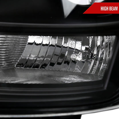 Spec-D 03-07 Cadillac CTS Headlights Halo Projector Black SEQ