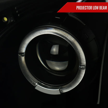 Spec-D 03-07 Cadillac CTS Halo Projector Headlights Black/Smoked Lens