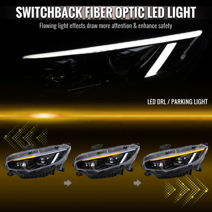 Spec-D 21-23 Ford F-150 Driver Headlight OEM Chrome Replacement
